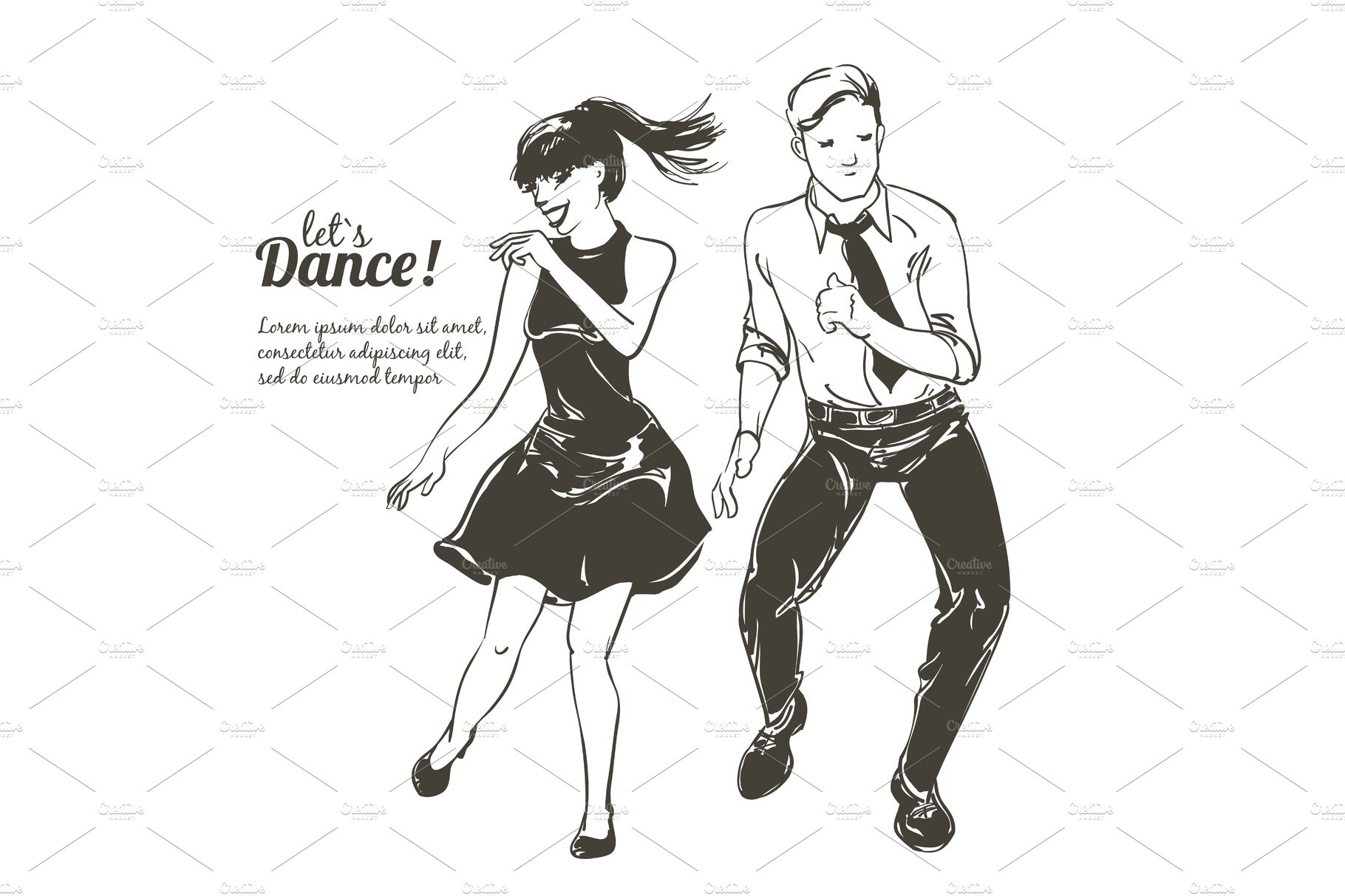 Dancing people Set cover image.