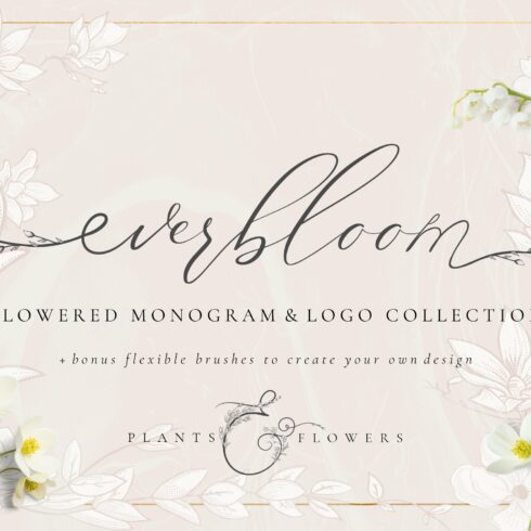 Flowered Monogram & Logo Collection cover image.