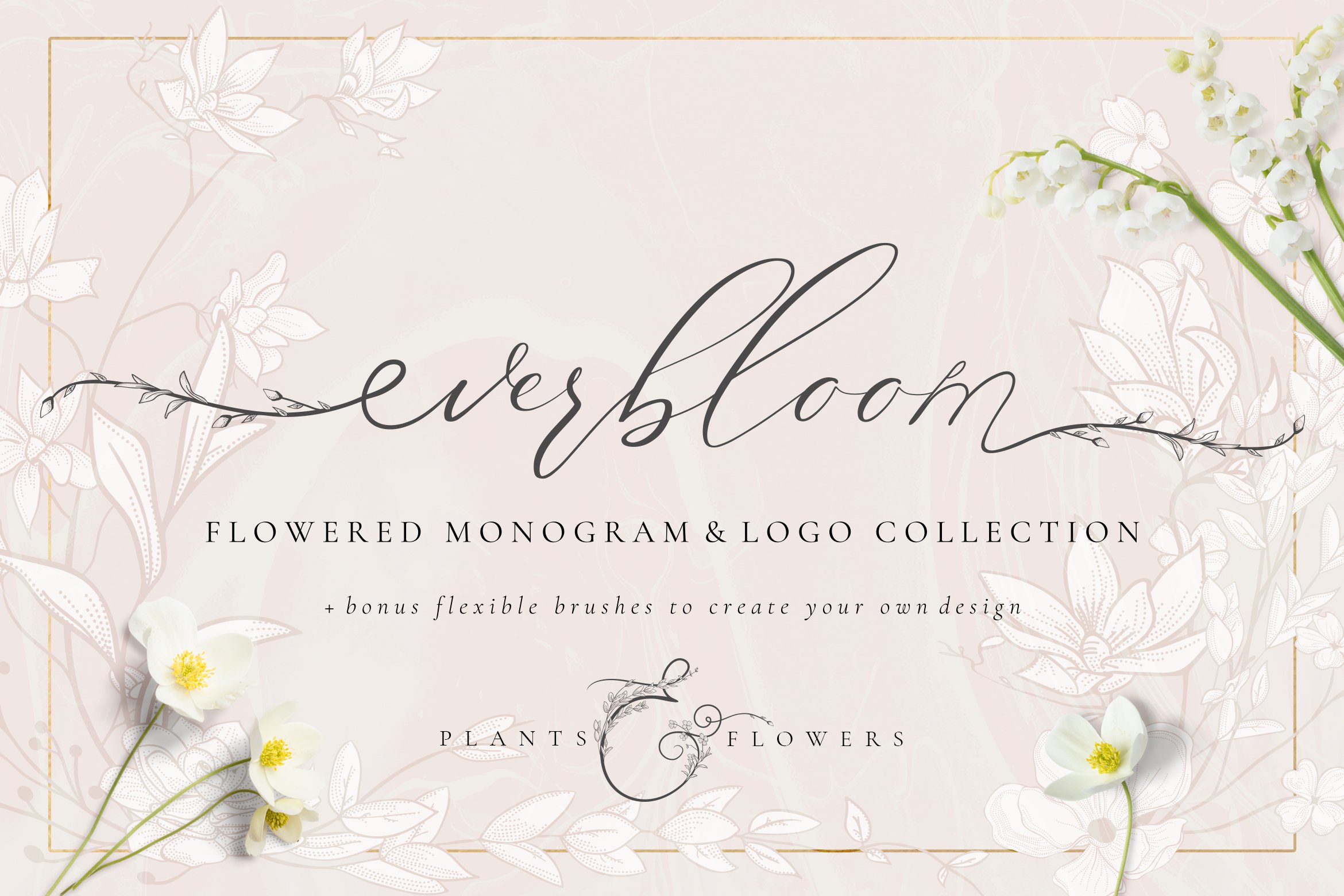 Flowered Monogram & Logo Collection cover image.