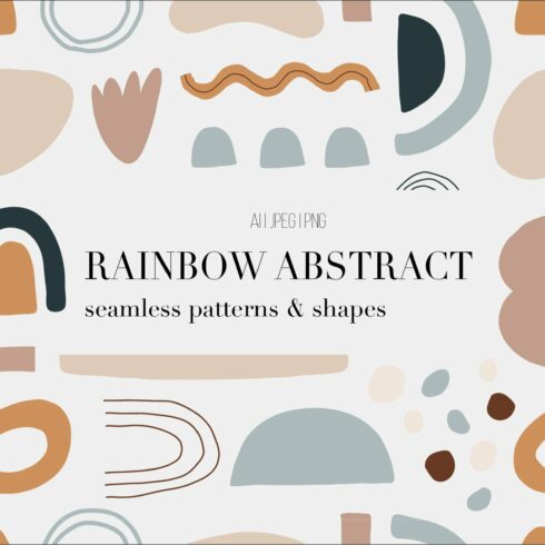 Rainbow Abstract Patterns & Shapes cover image.