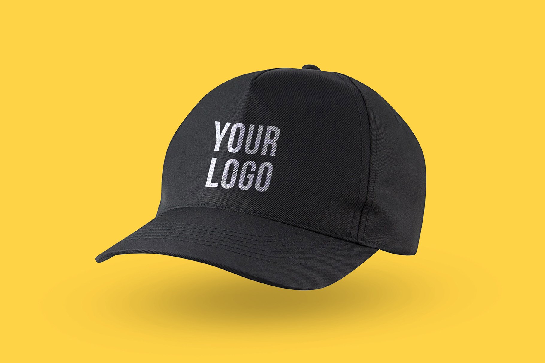 Black Cap Logo Design Mockup 3 – MasterBundles