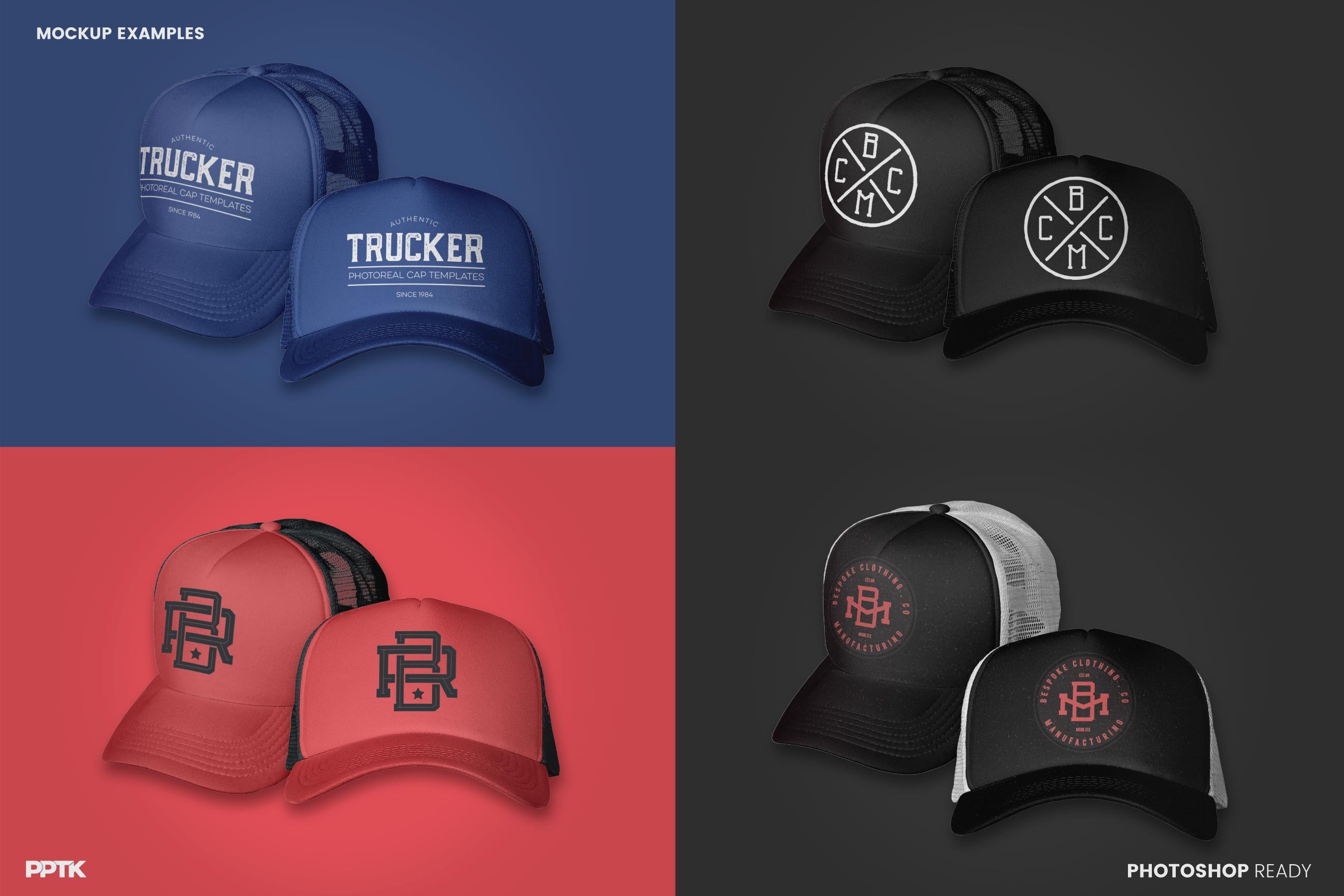 Trucker Hat Mockup preview image.
