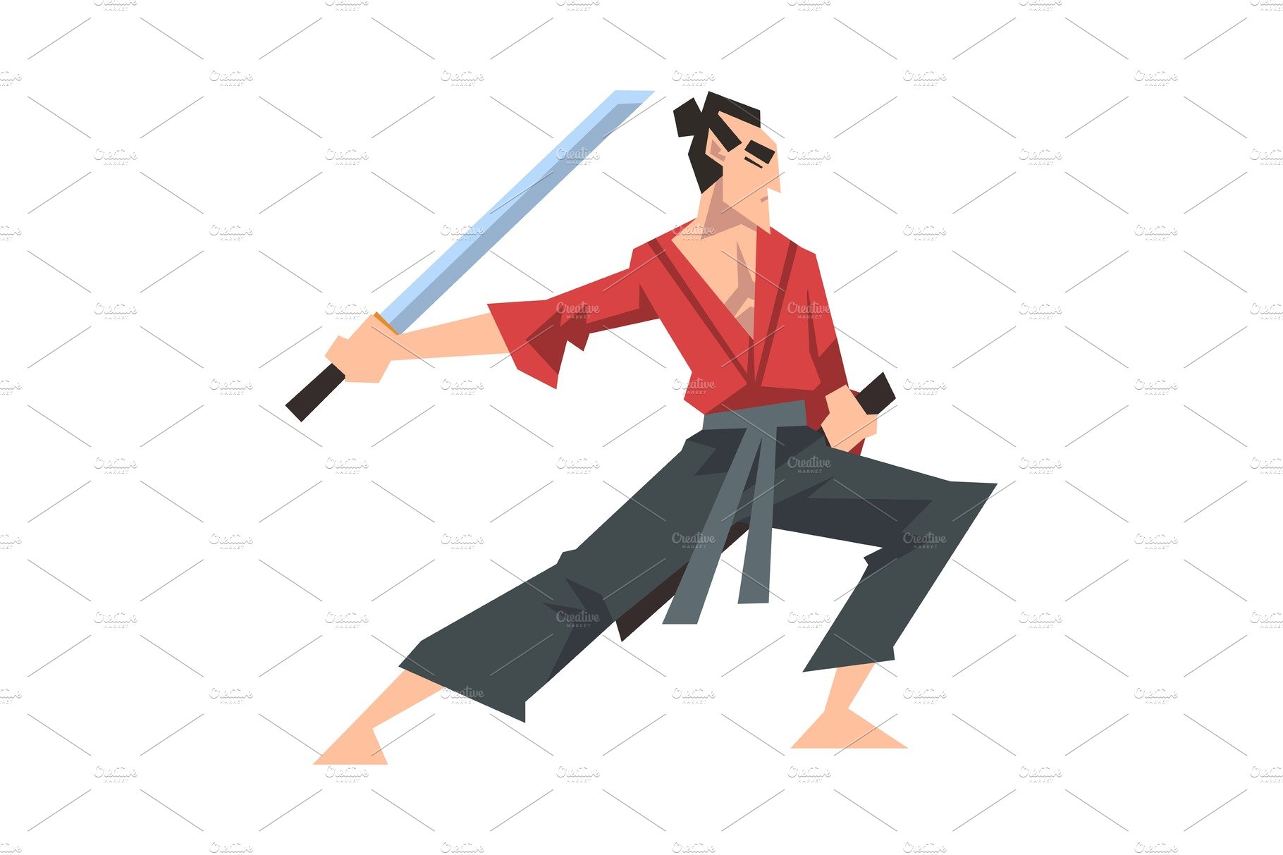 samurai fight poses