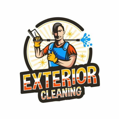 Cleaning Cartoon Logo cover image.