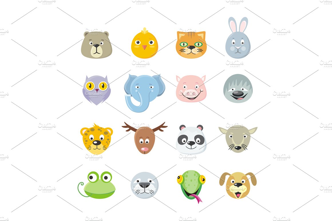 Collection of Cute Face Animalv cover image.