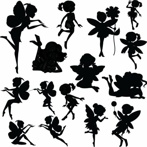Fairy Silhouette Clipart cover image.