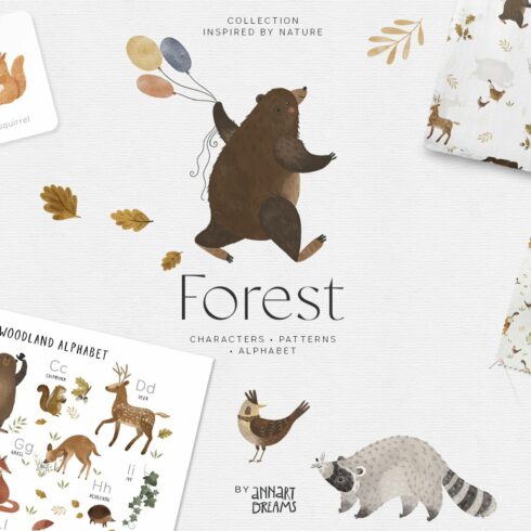 Forest animals. Alphabet & Patterns cover image.