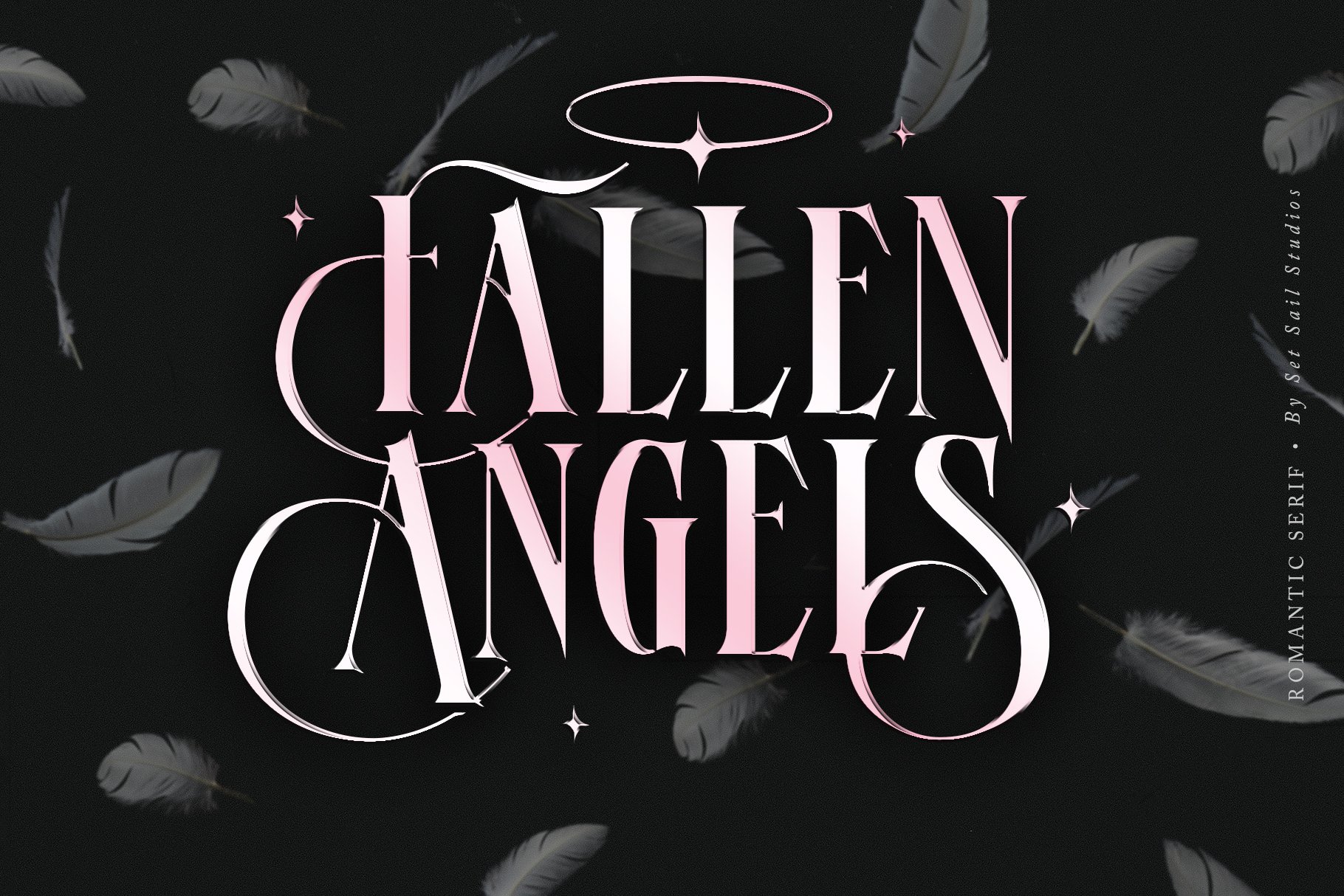 Fallen Angels Serif Font cover image.