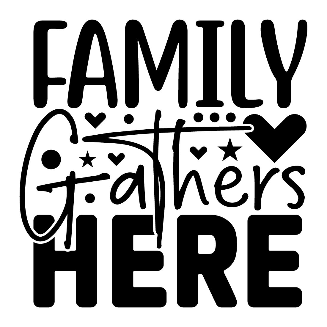family gathers here cover image.