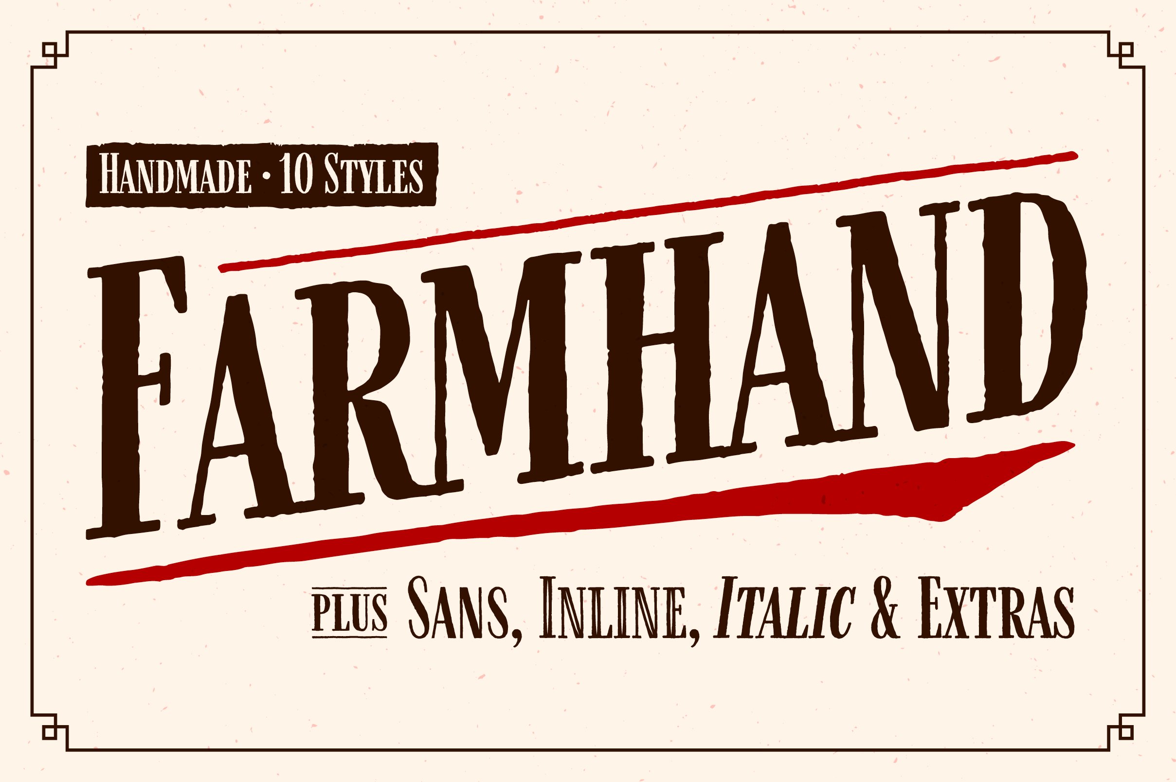 Farmhand Font Family cover image.