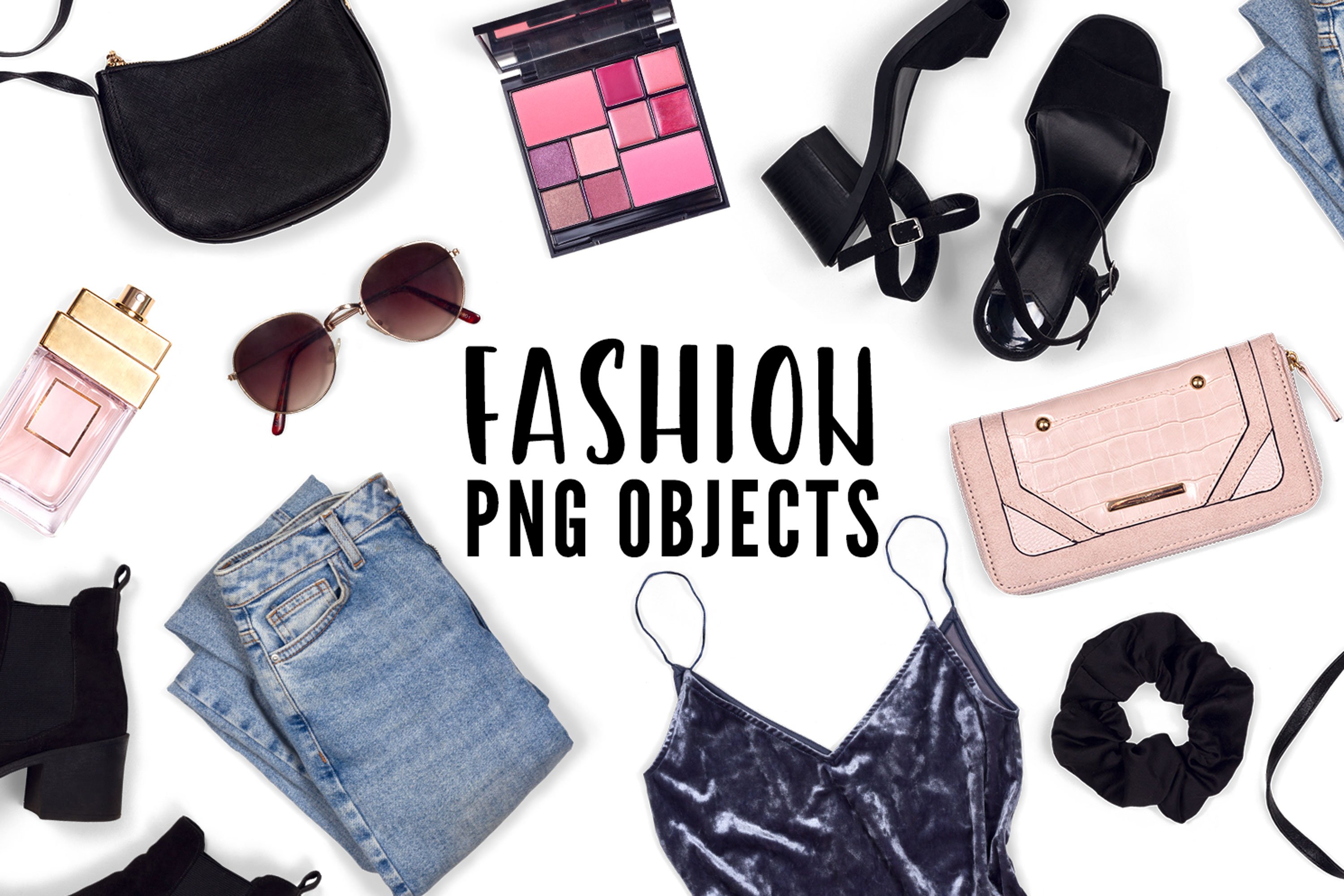 Fashion PNG Objects for Mockups cover image.