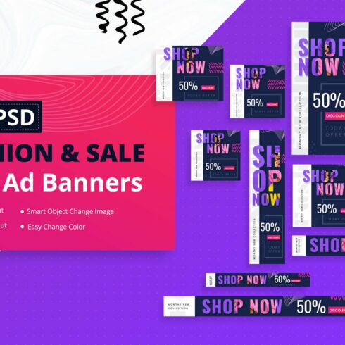 Fashion & Sale Web Ads Banners cover image.