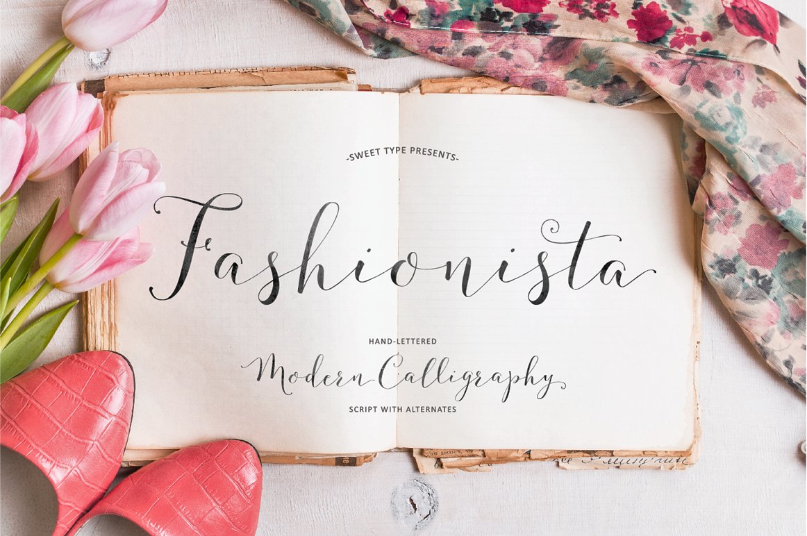 Fashionista Modern Calligraphy cover image.