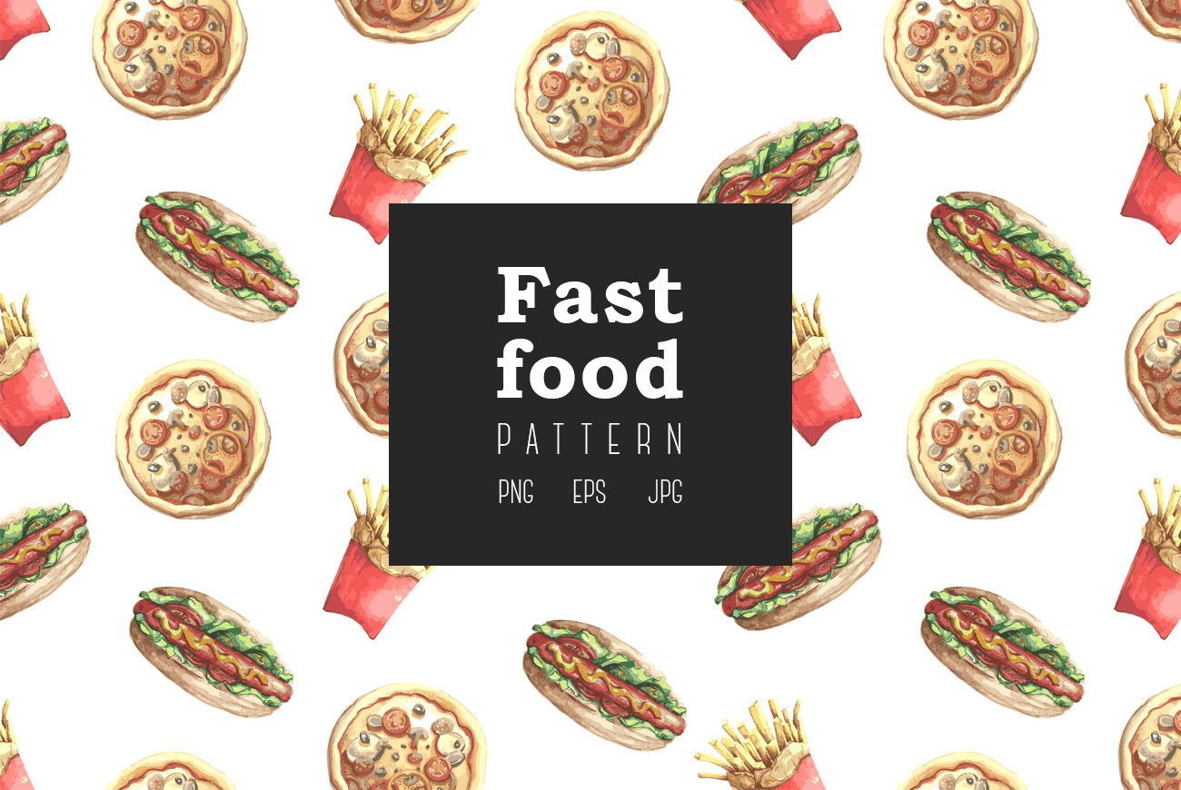 Fast Food Pattern preview image.