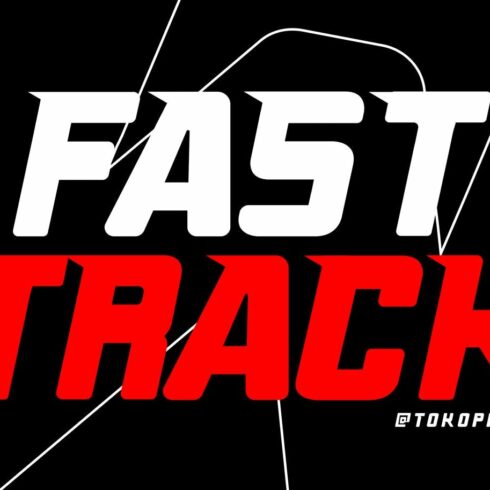 FAST TRACK - Racing Gaming Font cover image.