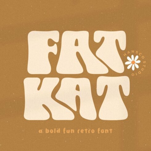 Fat Kat a Bold Retro Wavy font cover image.