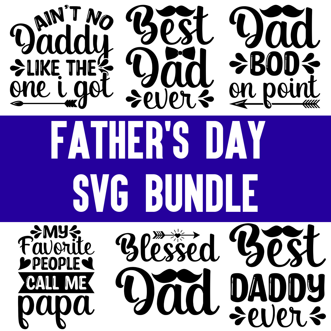 Father's Day svg Bundle cover image.