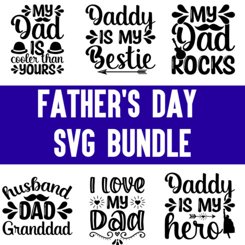 Father's Day svg Bundle cover image.