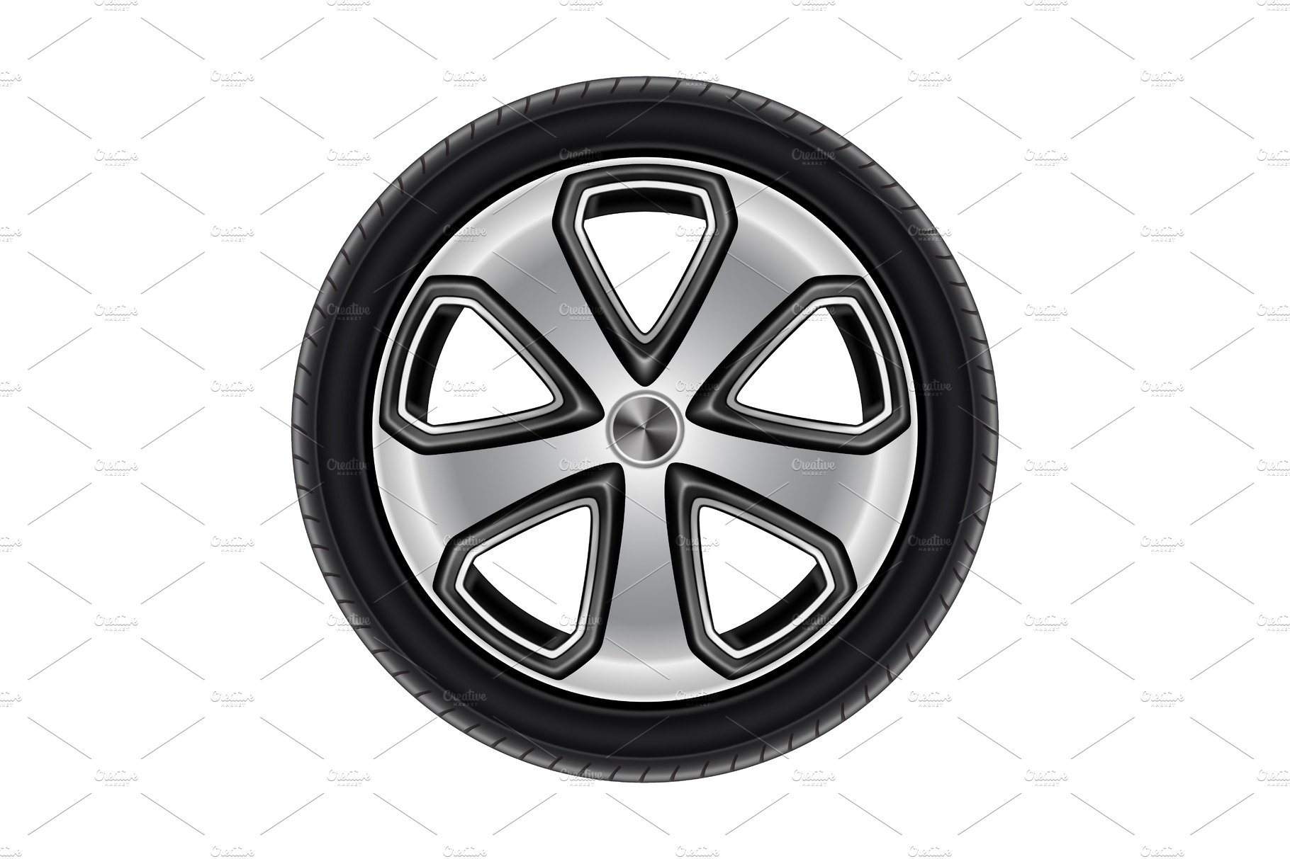 Wheel or tire, tyre of car or cover image.