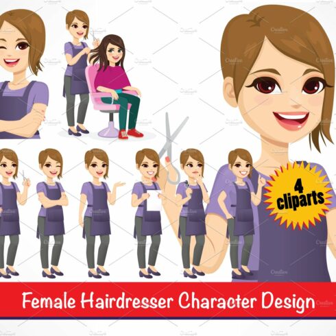 Female Hairdresser Character Design cover image.