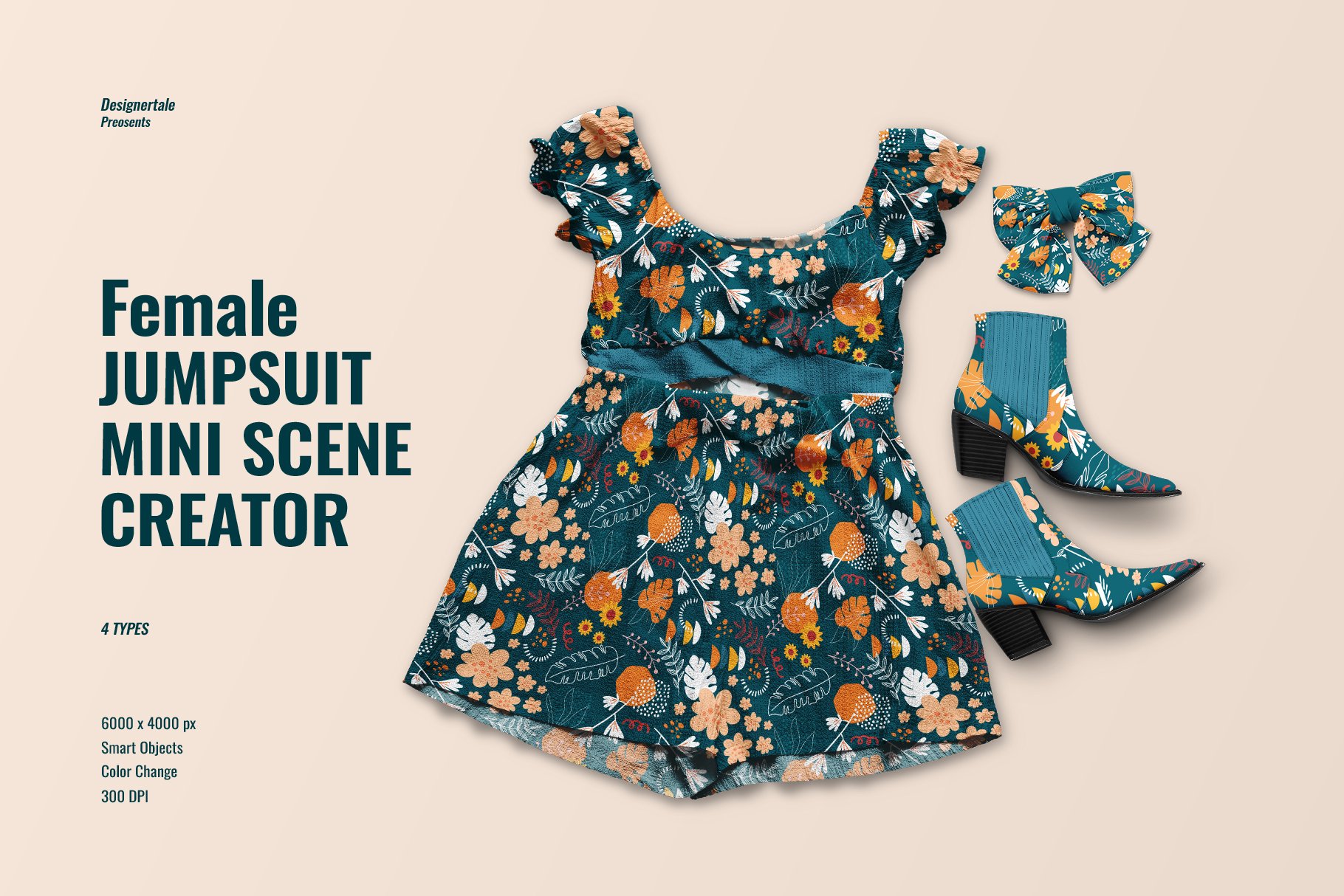 Female Jumpsuit Mini Scene Creator cover image.