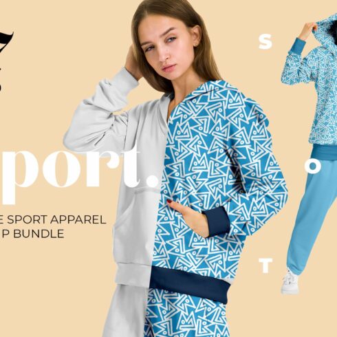 Female Sport Suit Mockup Set cover image.
