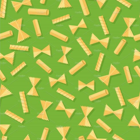 Pasta Seamless Pattern Isolated on cover image.