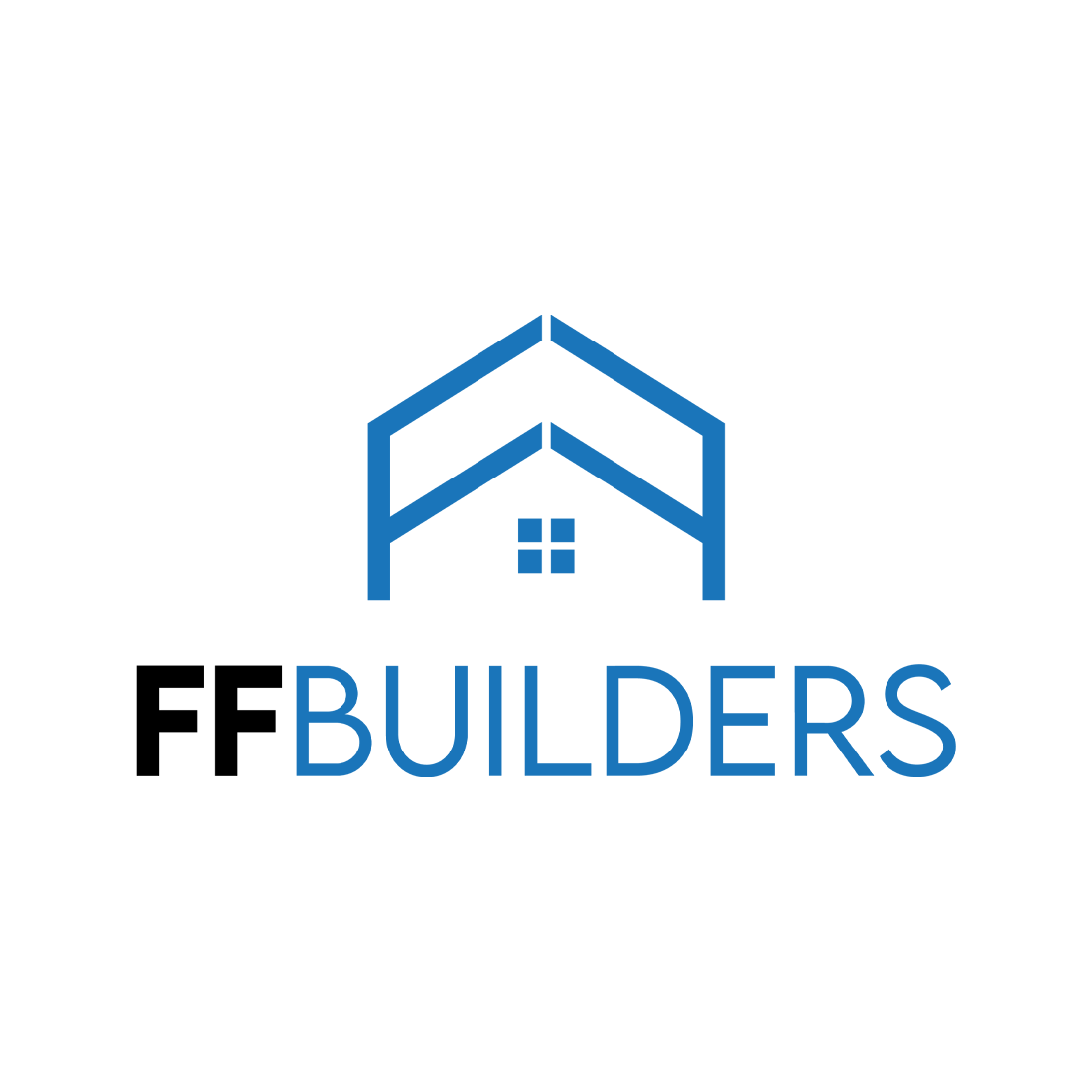 FF logo design for construction and Real estate companies preview image.