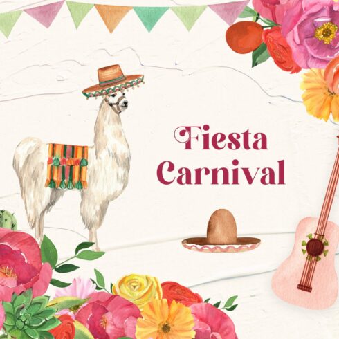 Fiesta Carnival Llama & Flora Cactus cover image.