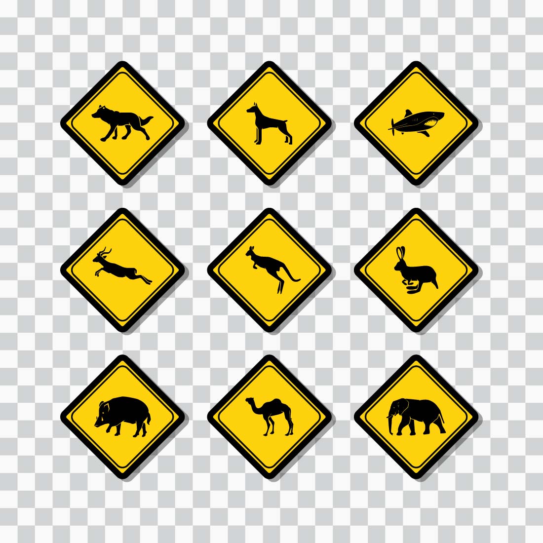 Animals zone sign and symbol graphic design vector illustration only $4 pinterest preview image.