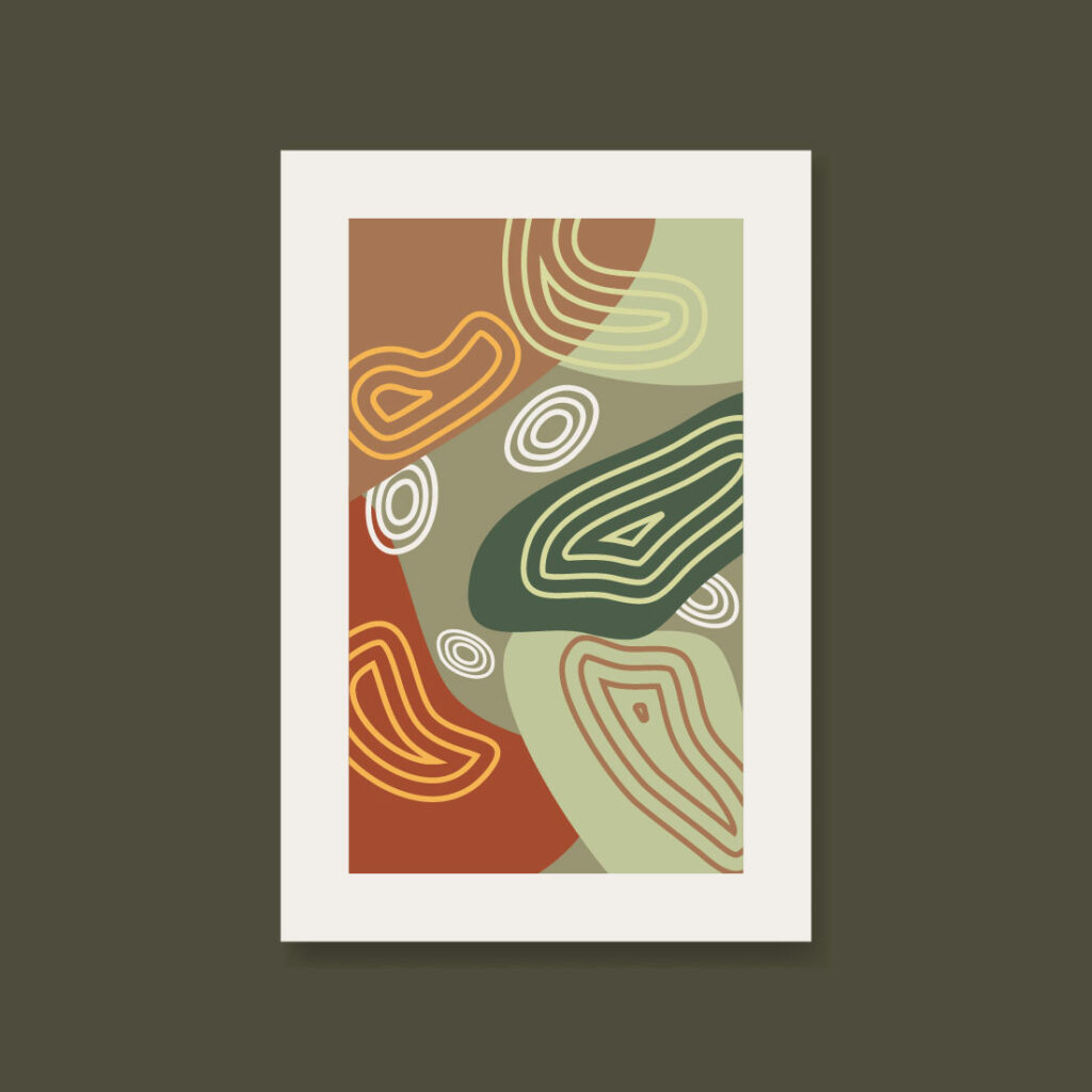 Abstract line geometric art design posters vector illustration only $5 ...