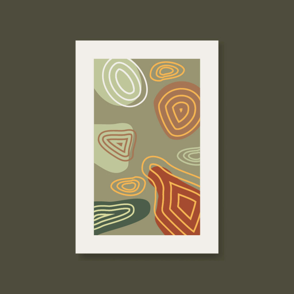 Abstract line geometric art design posters vector illustration only $5 ...