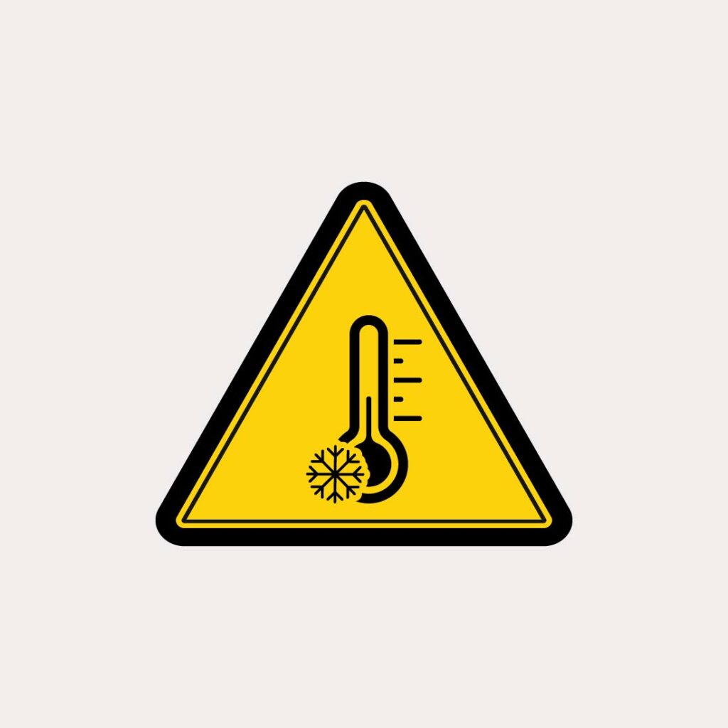 Caution temperature, virus and radioactive sign design vector ...