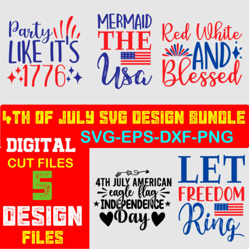 4th of July SVG Bundle, July 4th SVG, Fourth of July svg, America svg Volume-11 cover image.