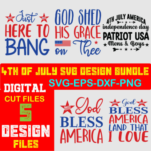 4th of July SVG Bundle, July 4th SVG, Fourth of July svg, America svg Volume-10 cover image.