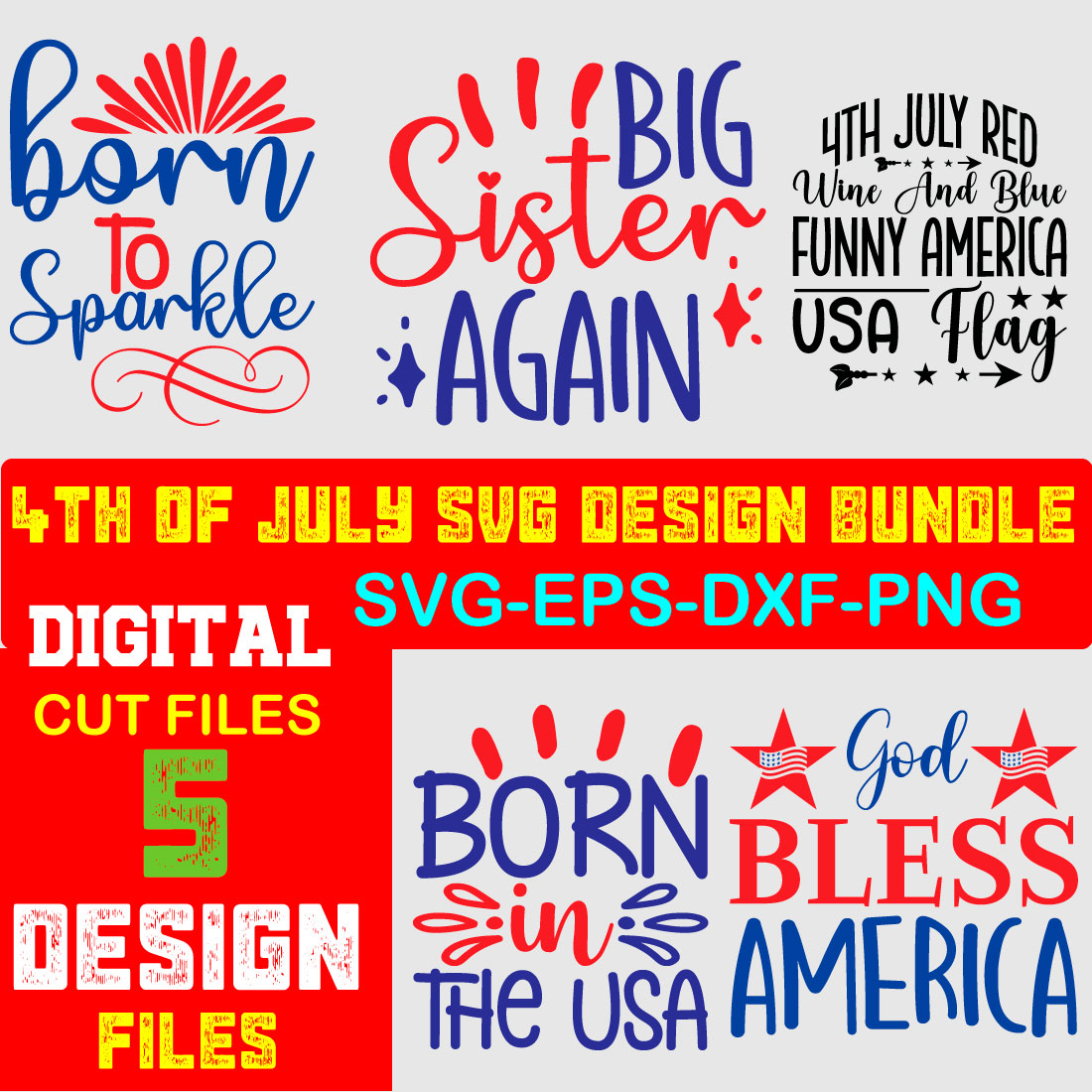 4th of July SVG Bundle, July 4th SVG, Fourth of July svg, America svg Volume-14 cover image.