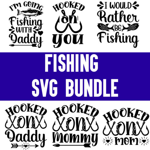 Fishing svg Bundle cover image.