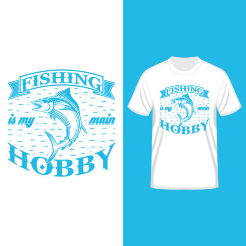 Fishing Typography Design T-Shirt Design Only For $7 cover image.