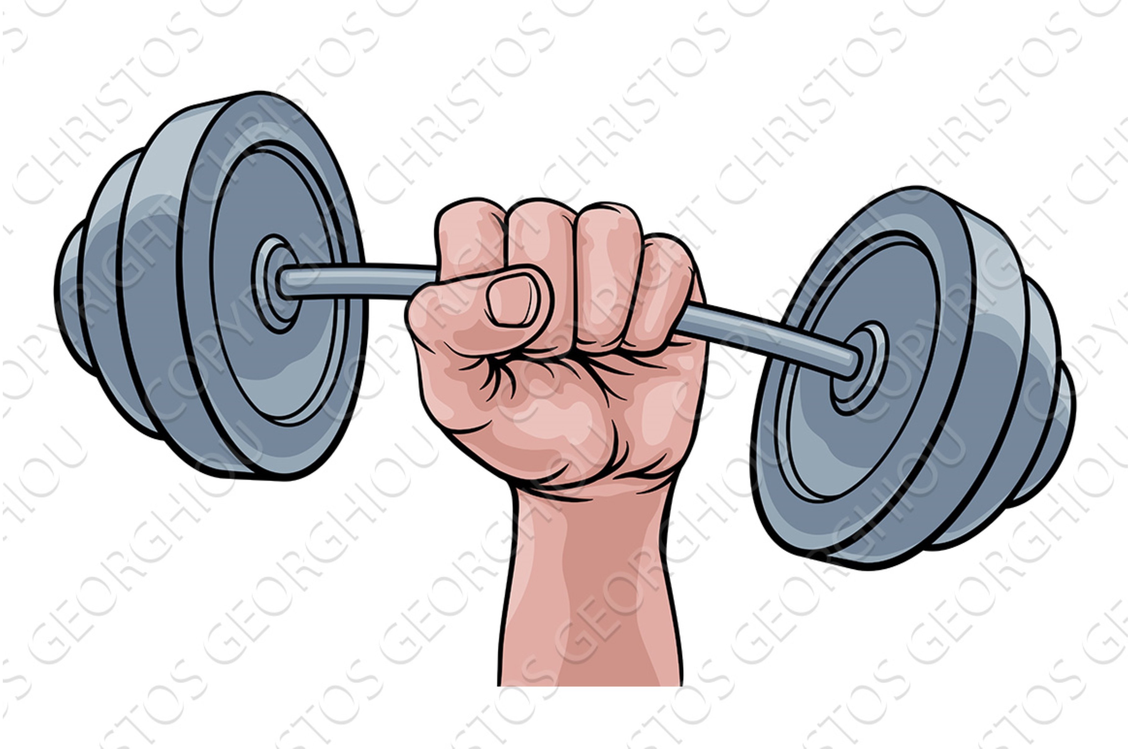 Weight Lifting Fist Hand Holding cover image.