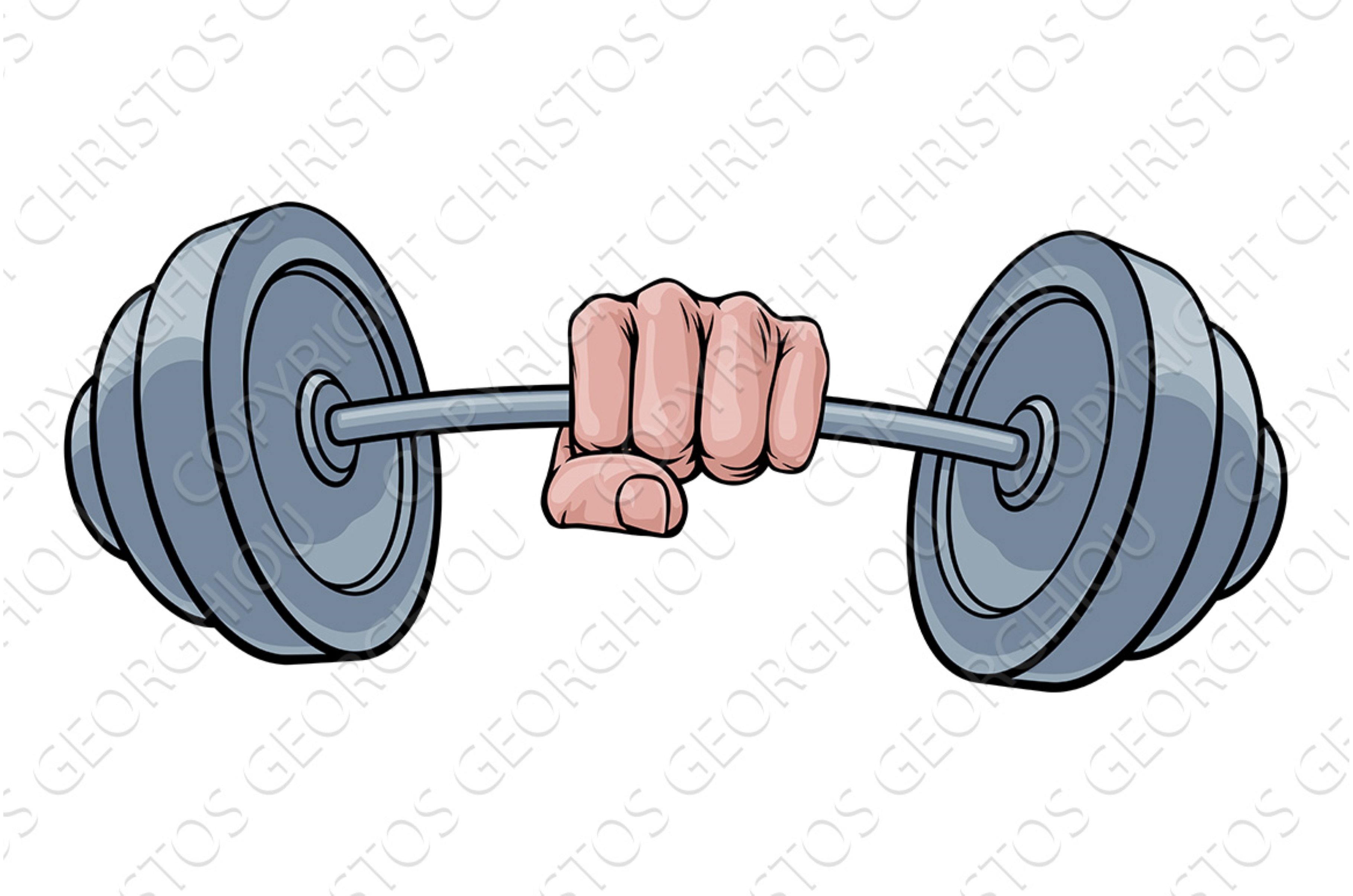 Weight Lifting Fist Hand Holding cover image.
