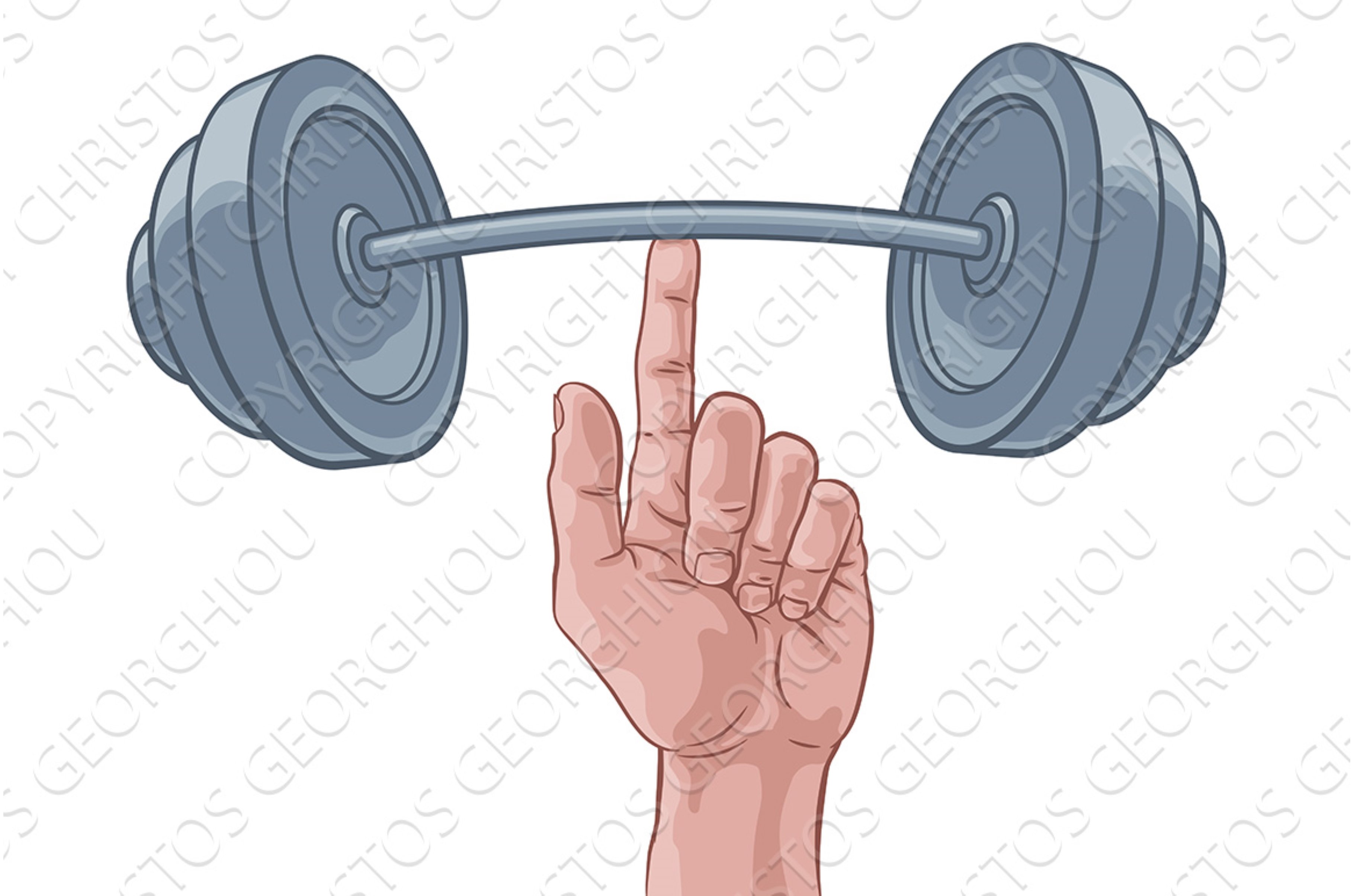 Weightlifting Hand Finger Holding cover image.