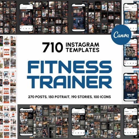 Fitness Bundle Instagram | CANVA cover image.