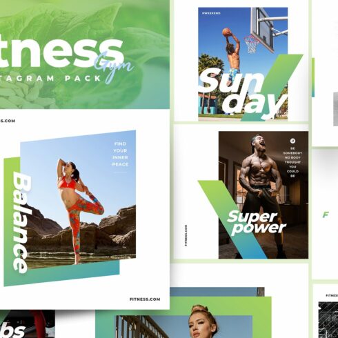 Fitness & Gym instagram pack 3.0 cover image.