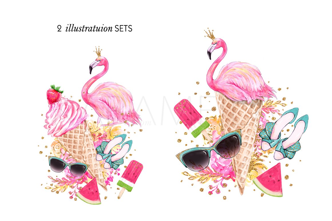 flamingo clipart v3 544