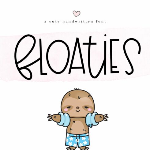 Floaties - A Cute Handwritten Font cover image.