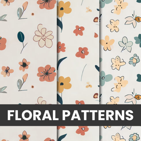 Floral Seamless Patterns cover image.