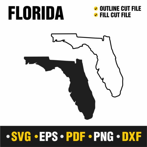 Florida SVG, PNG, PDF, EPS & DXF cover image.