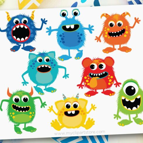 Fluffy Monsters (Boy), SVG cover image.