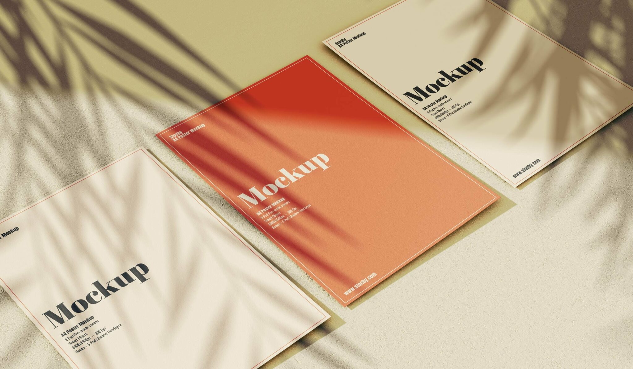 A4 Flyer Mockup Set MasterBundles