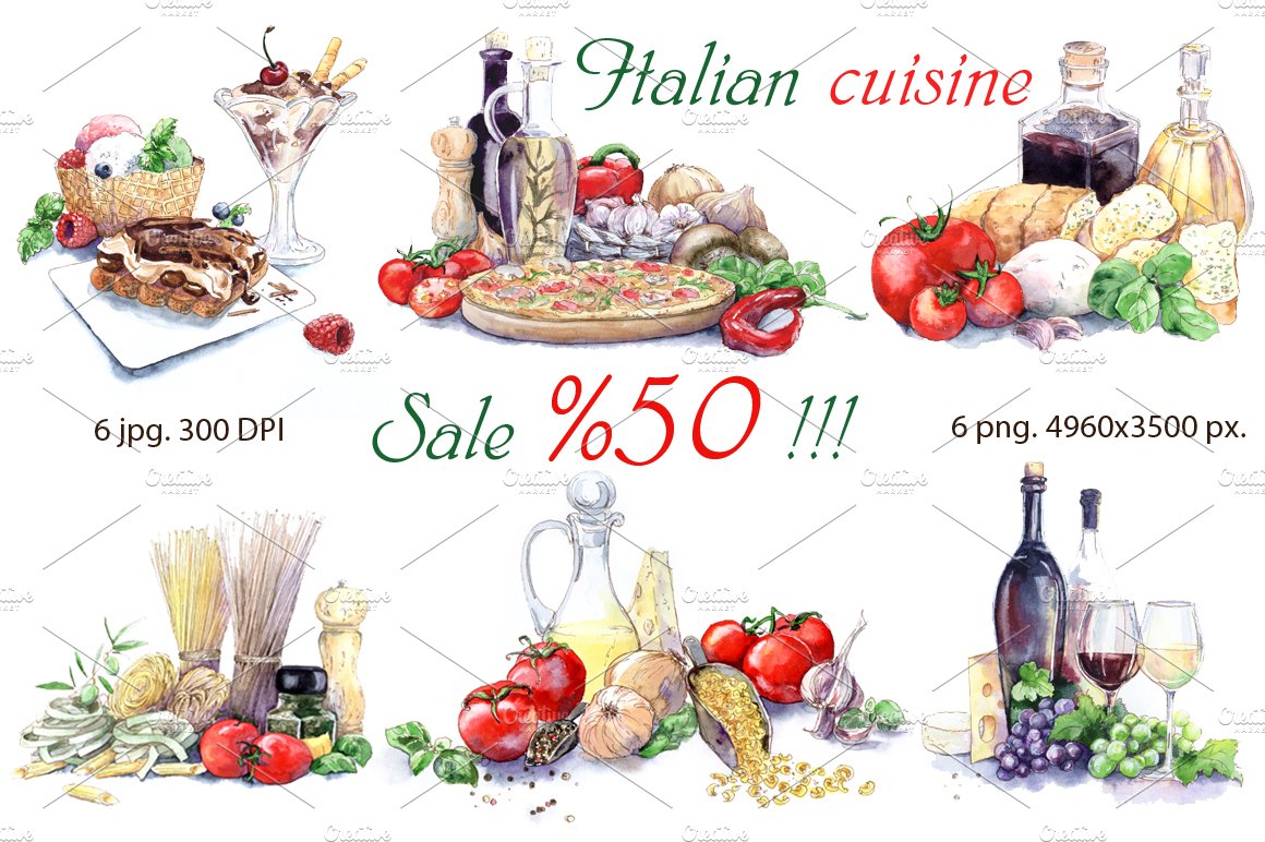 Italian cuisine cover image.